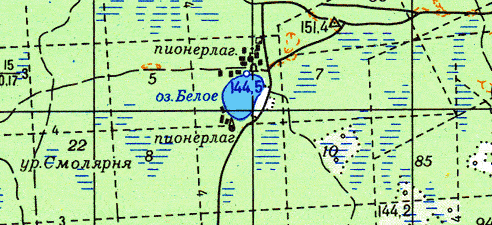 Подробная карта лунинецкого района