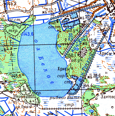 Карта озер брестской области