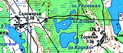 Озеро долгое карта