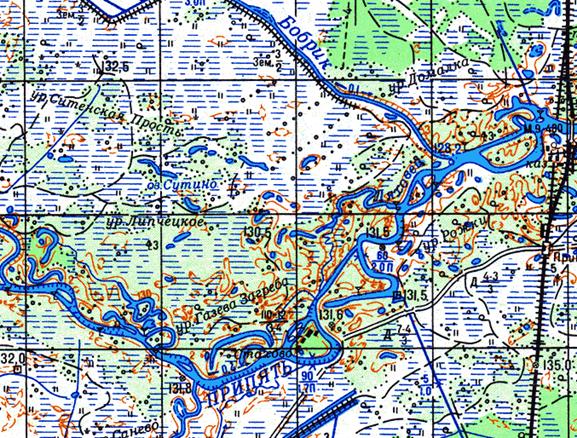 Спутниковая карта пинского района