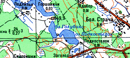 Карта островецкий район