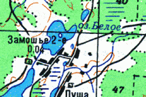 Карта бешенковичского района витебской области с деревнями и дорогами