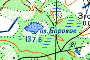 Карта глусского района