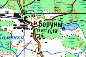 Карта миорского района подробная