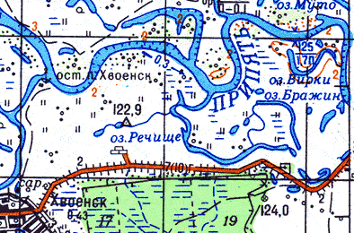 Карта житковичского района